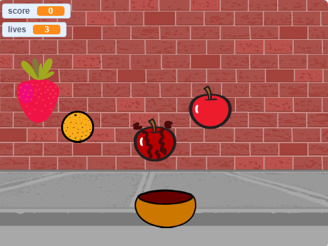 cath  the fruit